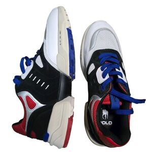 Polo Ralph Lauren Multicolor Jogger Suede & Mesh Sneakers 9.5 M PP-SK-ATH